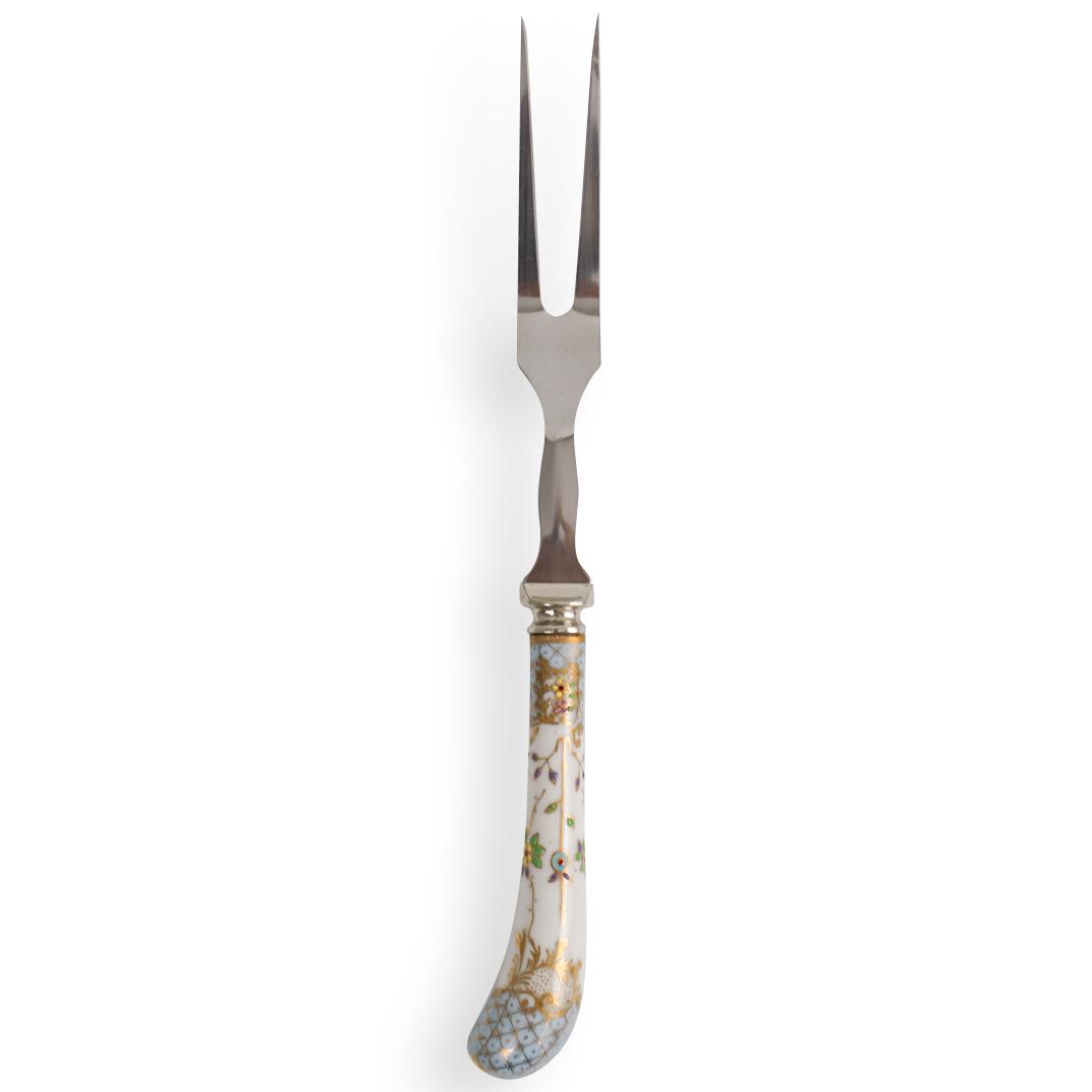 Stainless Steel and Porcelain Serving Fork (1 of 2)