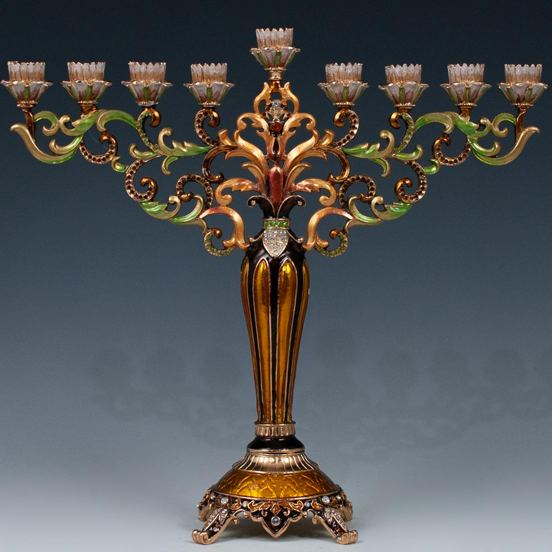 Jay Strongwater Style Enamel MenorahÃ‚ (1 of 7)