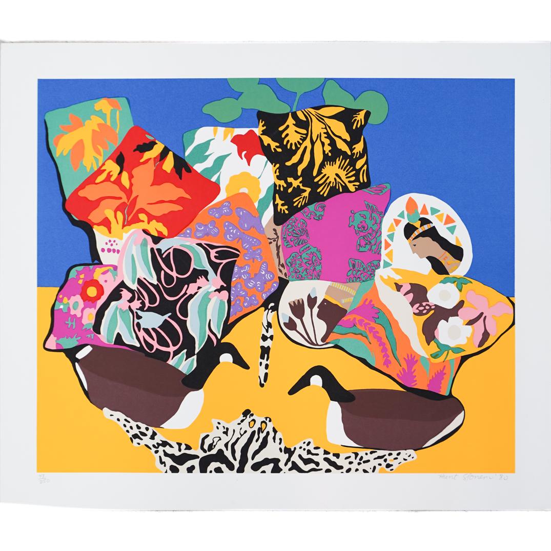 Hunt Slonem (American, b 1951) "Double Decoy" Signed (1 of 3)