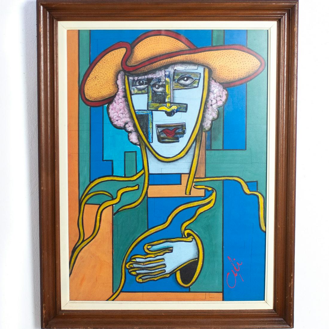 Vintage Signed Oil on Paper (1 of 2)