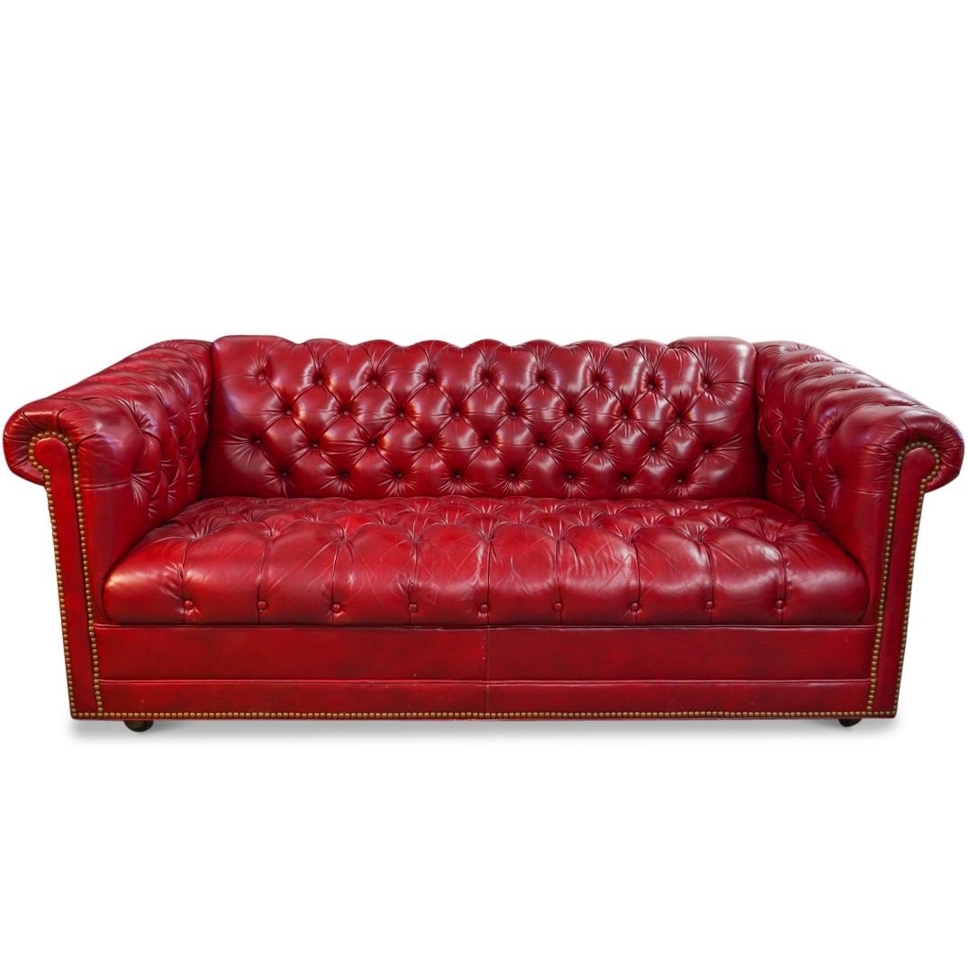 Leathercraft Chesterfield Tufted Sofa Couch (1 of 7)