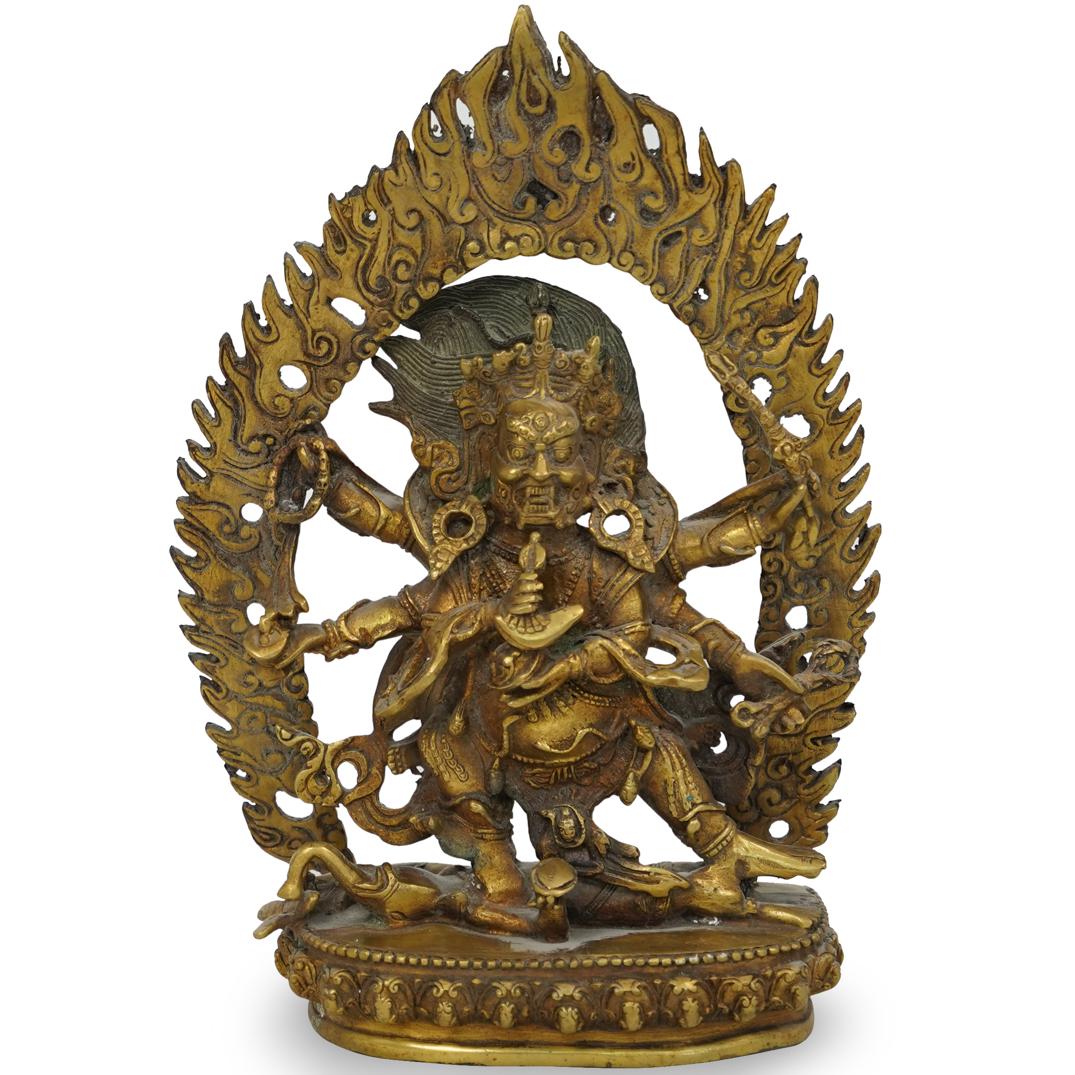 Chinese Gilt Bronze StatueÃ‚ (1 of 8)