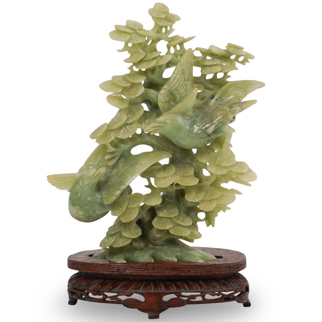 Jade Carved Bird Statue (1 of 4)