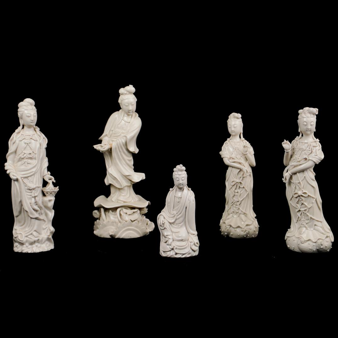 (5 Pc) Lot Blanc de Chine Figurines (1 of 7)