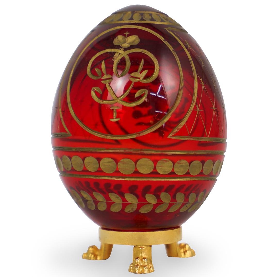 Faberge Ruby Glass Egg (1 of 3)