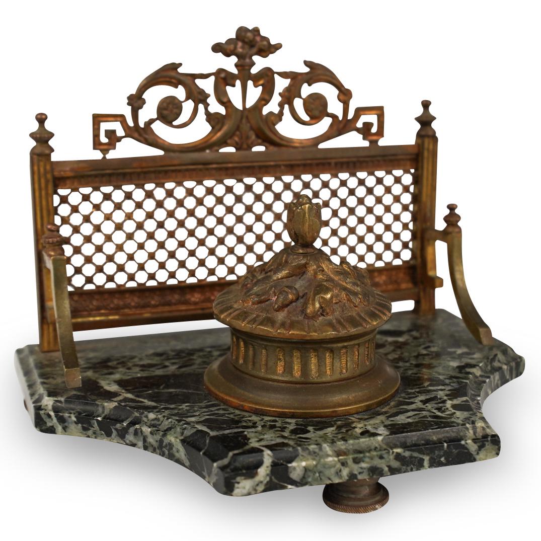 Antique Bronze Inkwell (1 of 5)