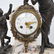 French Bronze and Marble Mantel Clock - 2