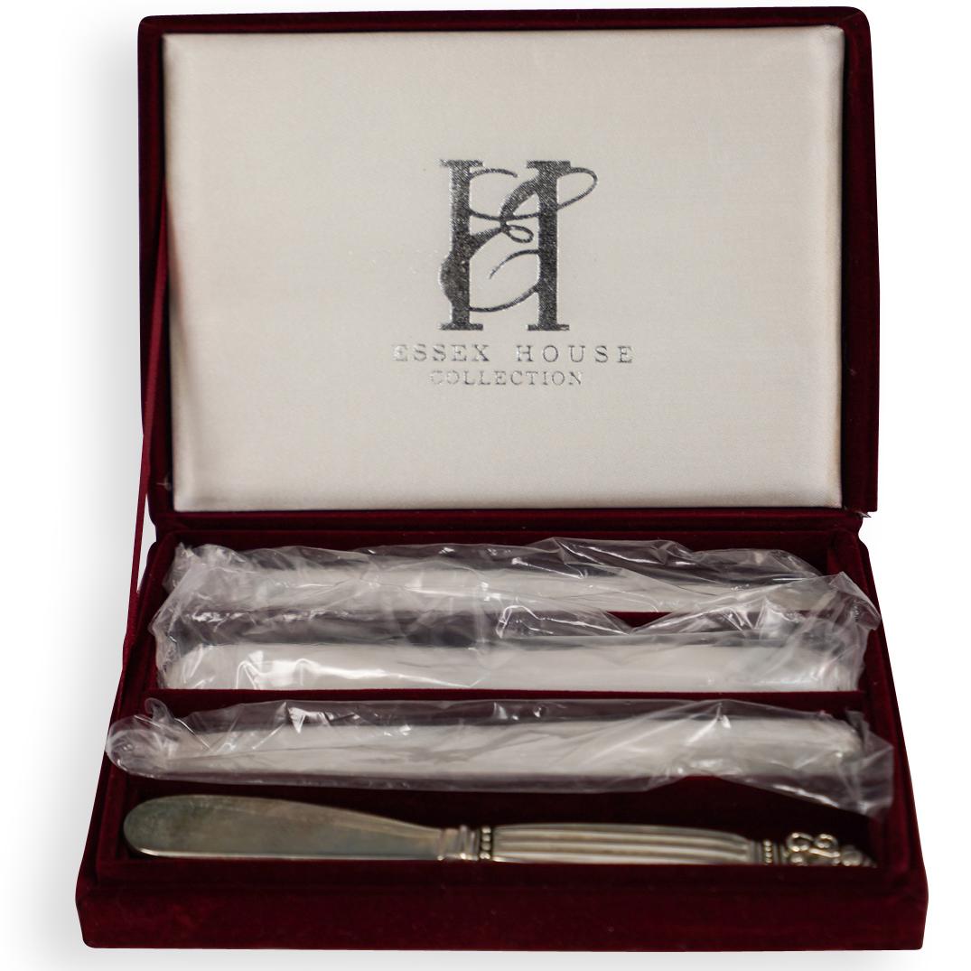 (4 Pc) Godinger Silver Plated Butter Knives (1 of 4)
