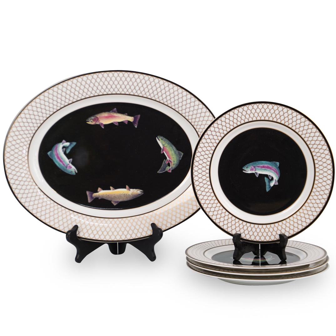 (5 Pc) Lynn Chase "American Waters" Plates (1 of 5)