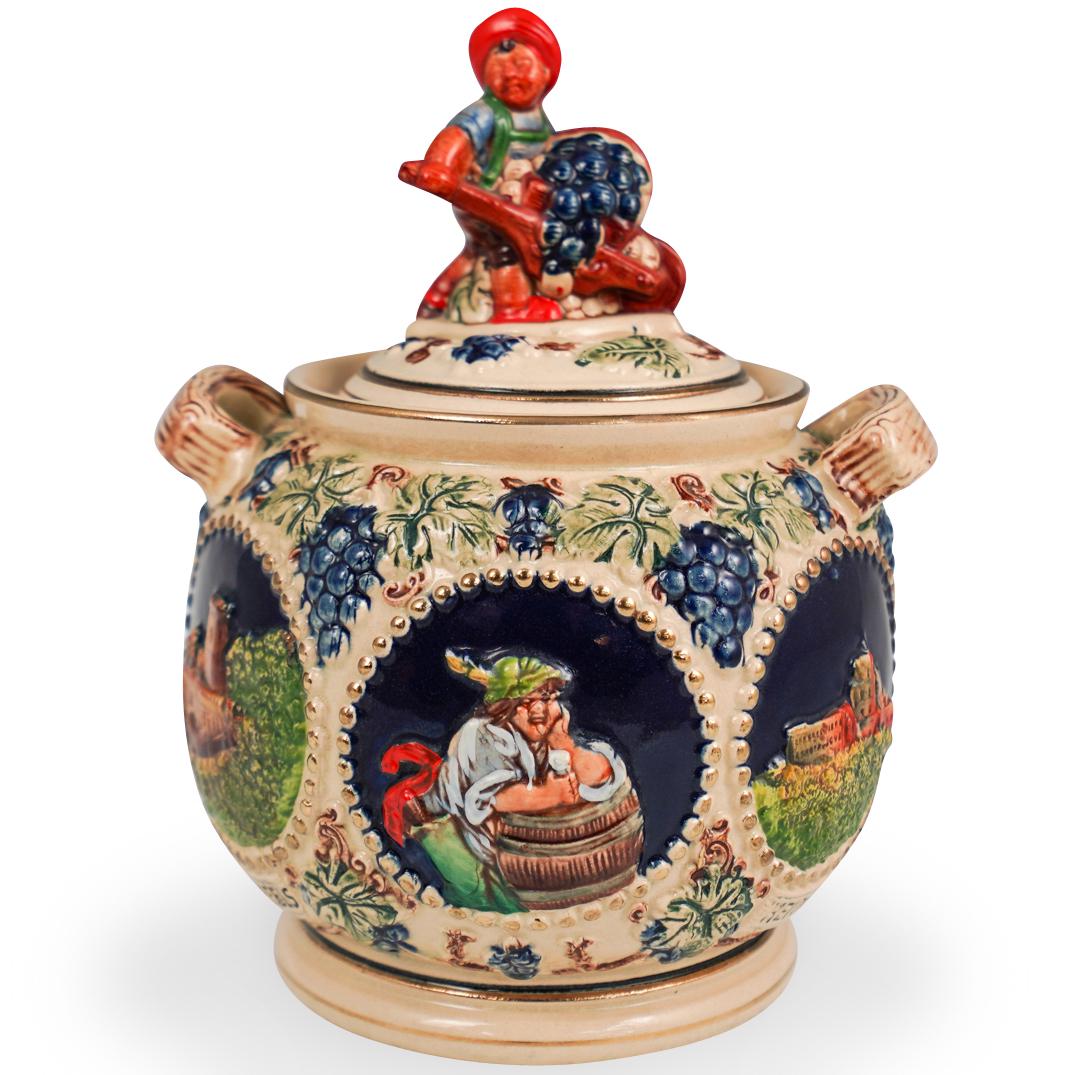 German Porcelain Biscuit Jar (1 of 6)