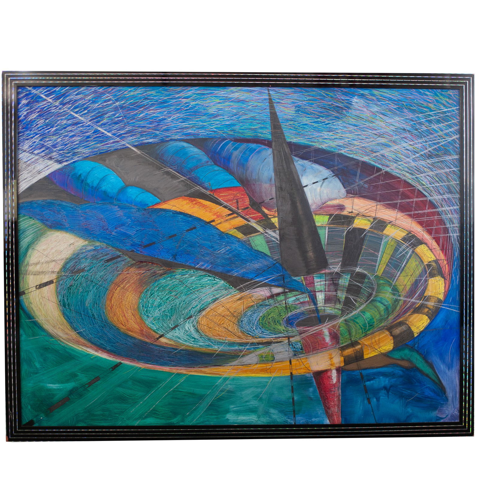 Large Abstract Oil on Panel (1 of 1)