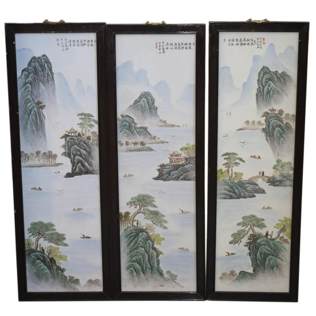 Chinese Porcelain Plaques (1 of 5)