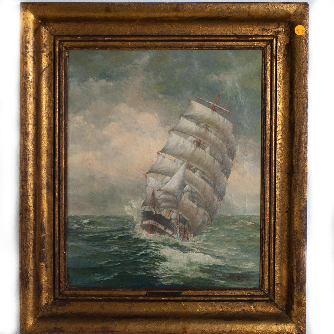 Oil On Canvas Signed: "Eug. Van Quickelberge" (1 of 4)