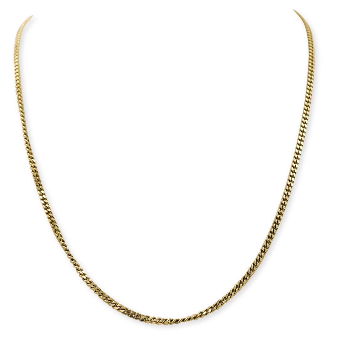 Vintage 18k Gold Cuban Link Necklace (1 of 4)