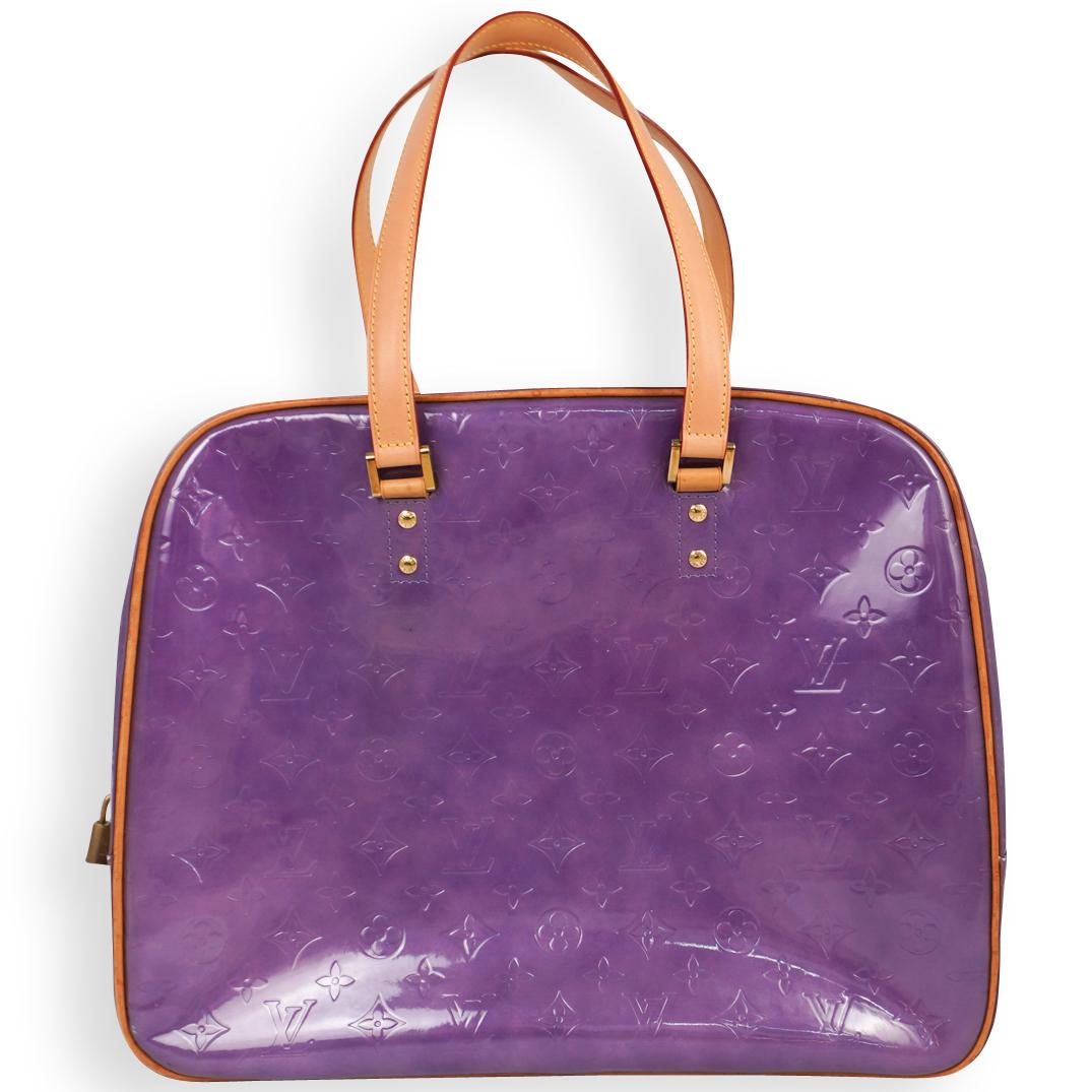 Louis Vuitton Violette Monogram Vernis Sutton Bag (1 of 8)