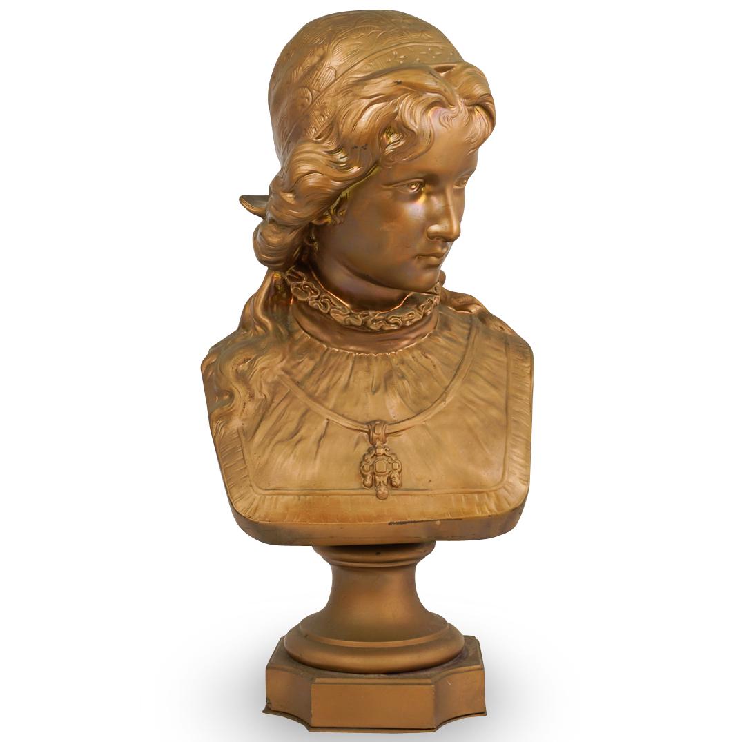 Cesar Ceribelli (Italian, 1841Ã¢â‚¬â€œ1918) Bronze Bust (1 of 6)
