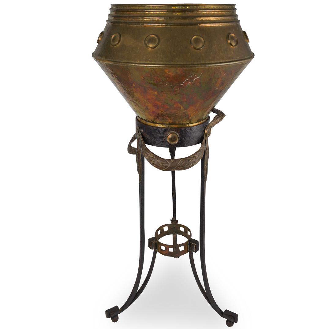 19th Ct. Bronze Plant Stand (1 of 6)