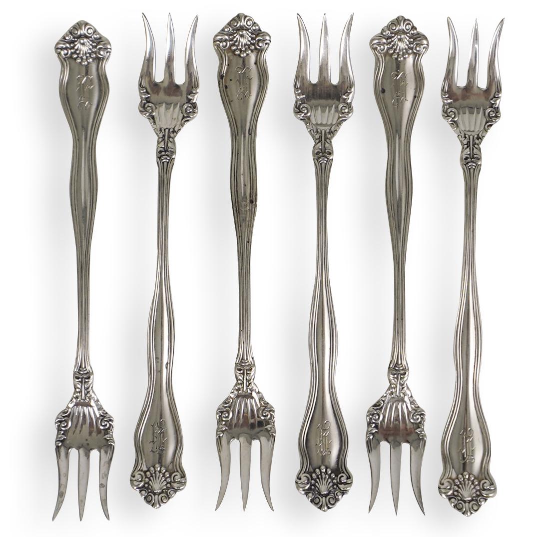 (6 Pc) Pat'd Sterling Silver Utensils (1 of 4)