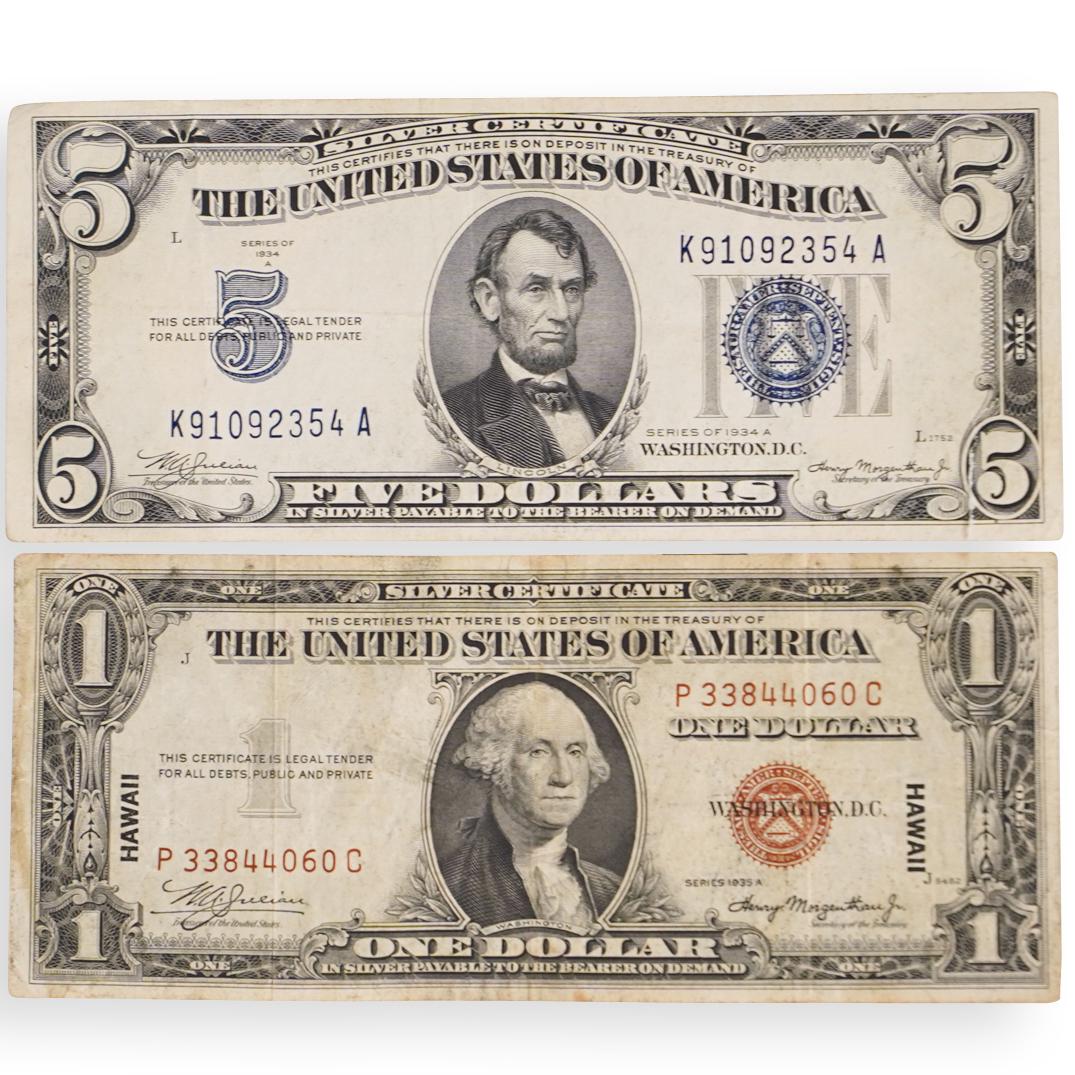 (2 Pc) Silver Certificate Note Grouping (1 of 5)