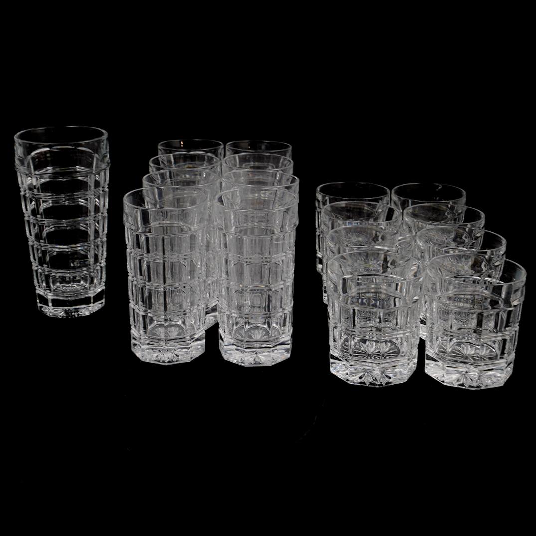 (17 Pc) Reed & Barton "TOB" Crystal Glassware (1 of 4)