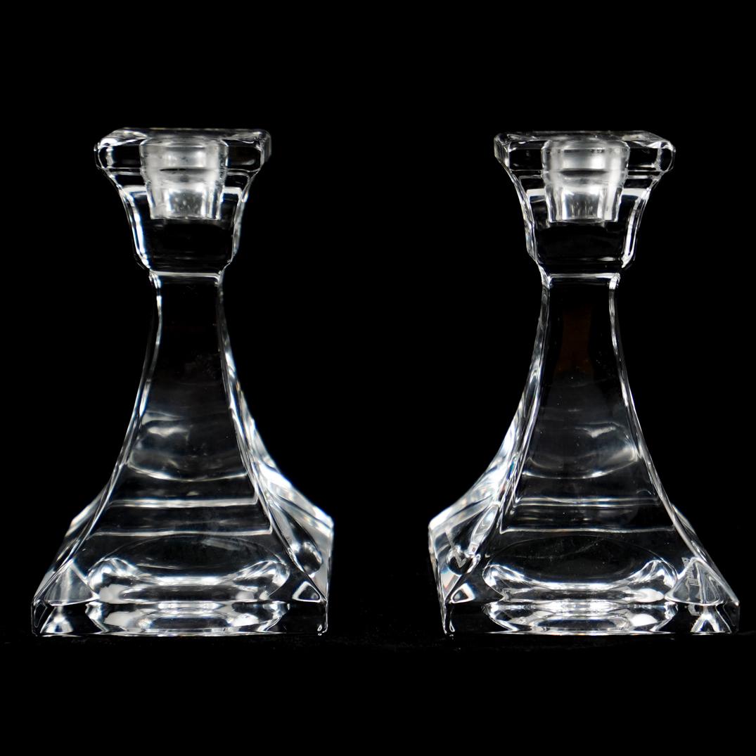 Pair Of Villeroy & Boch Crystal Candlesticks (1 of 3)