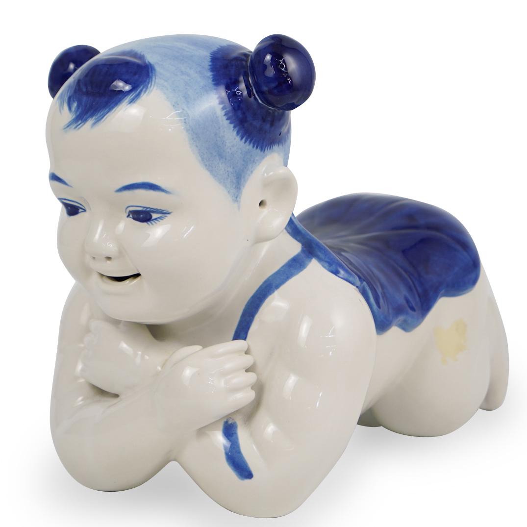 Chinese Glazed Porcelain Neck Pillow (1 of 3)