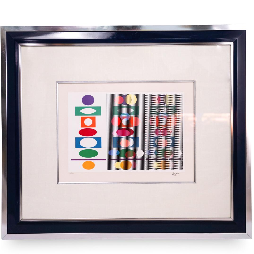 Yaacov Agam (Israeli, b 1928) Signed Silkscreen (1 of 5)