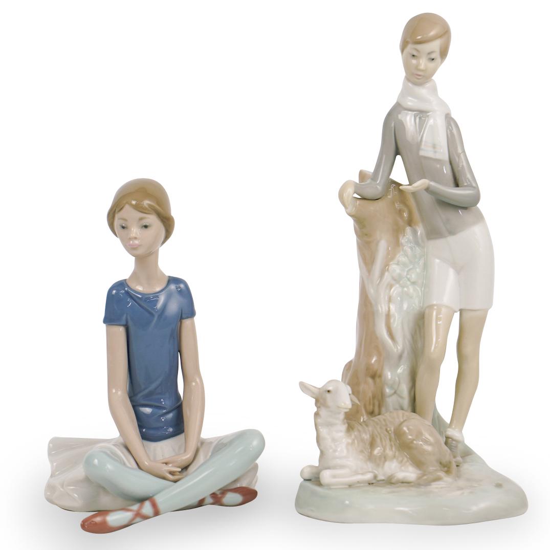 (2 Pc) Lladro Figurine Lot (1 of 5)