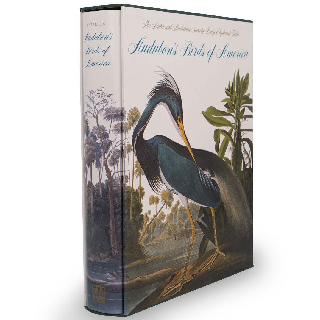 Audubon's Birds Of America Baby Elephant Folio Ed. Book: DESCRIPTION: Audubon's Birds Of America Baby Elephant Folio Edition Hardcover Book. Author Roger Tory Peterson, Publisher: Abbeville Press. CIRCA:2013 ORIGIN:USA DIMENSIONS:L:12.75" x H:15.75" x W:3" 
