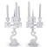 Pair Of Baccarat Crystal Dolphin Candelabras - 12