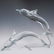 Daum Crystal Dolphin Sculpture - 2