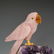 Large Amethyst and Rose Quartz Parrot Sculpture - 5