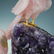 Large Amethyst and Rose Quartz Parrot Sculpture - 6