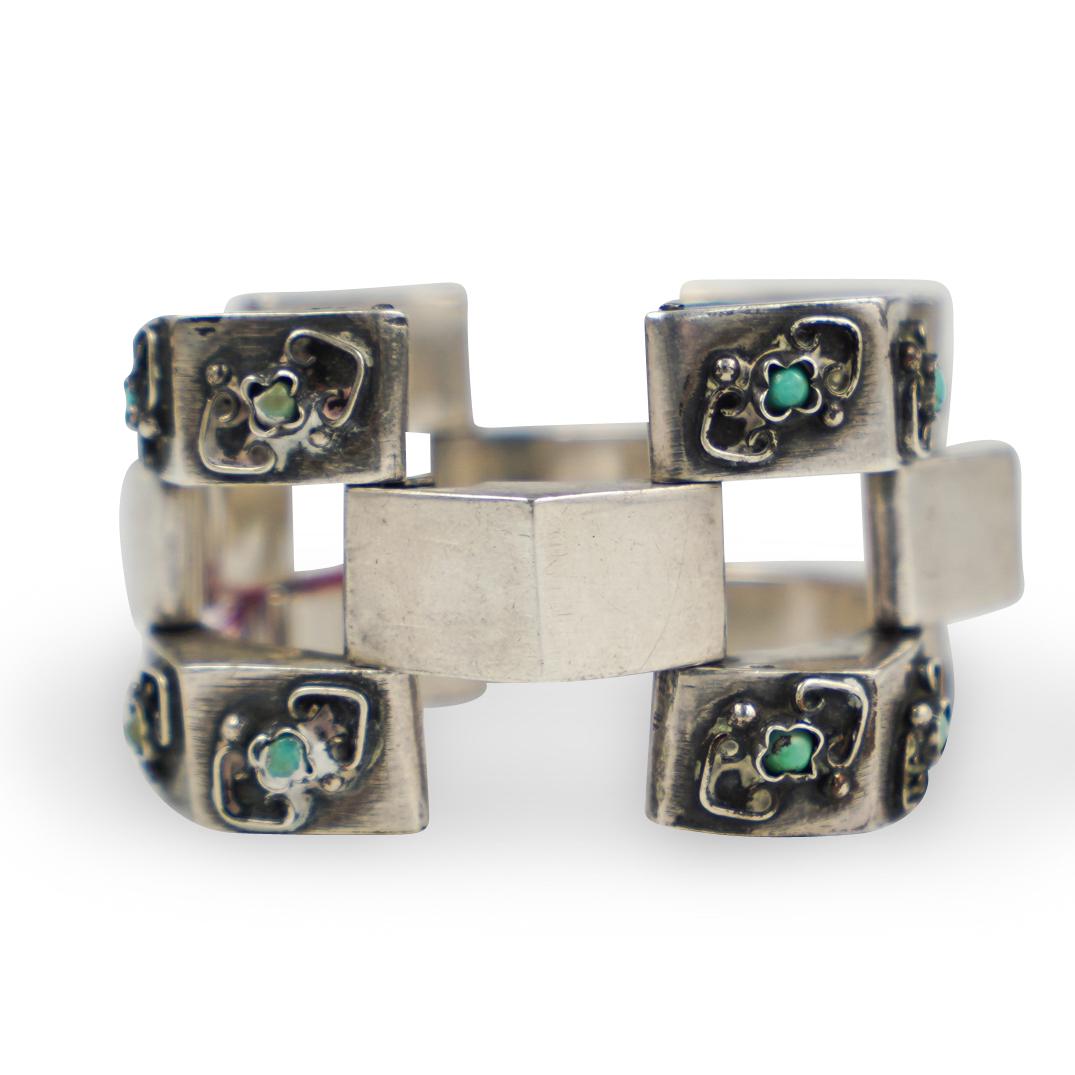 Vintage Sterling Silver Mechanical Bracelet (1 of 3)