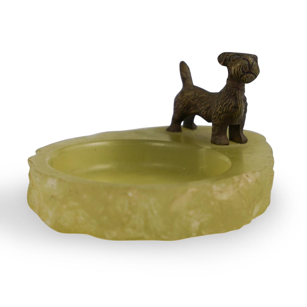 Onyx and Bronze Figural Ashtray (1 of 4)