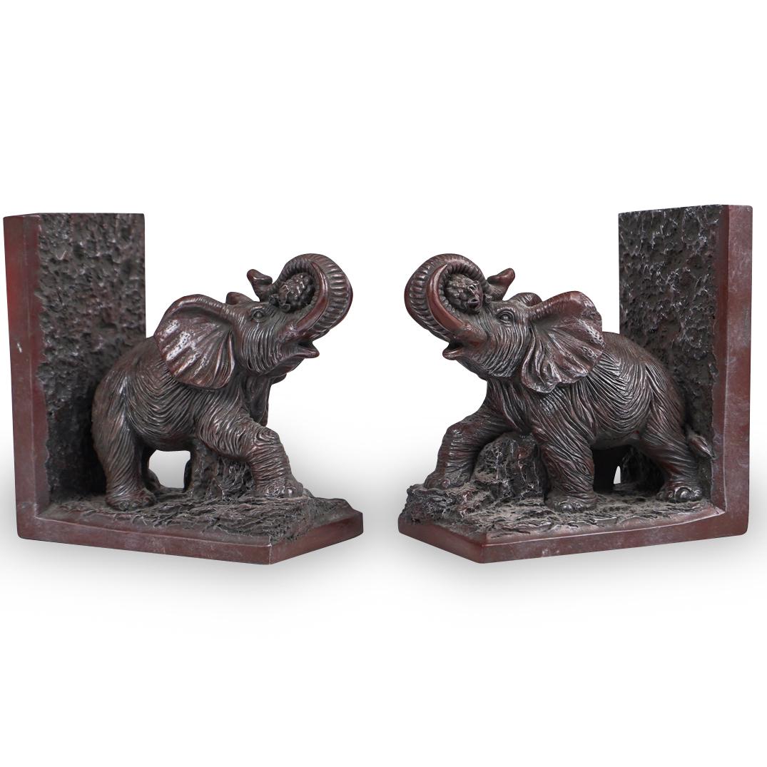 Pair of Elephant Bookends (1 of 4)