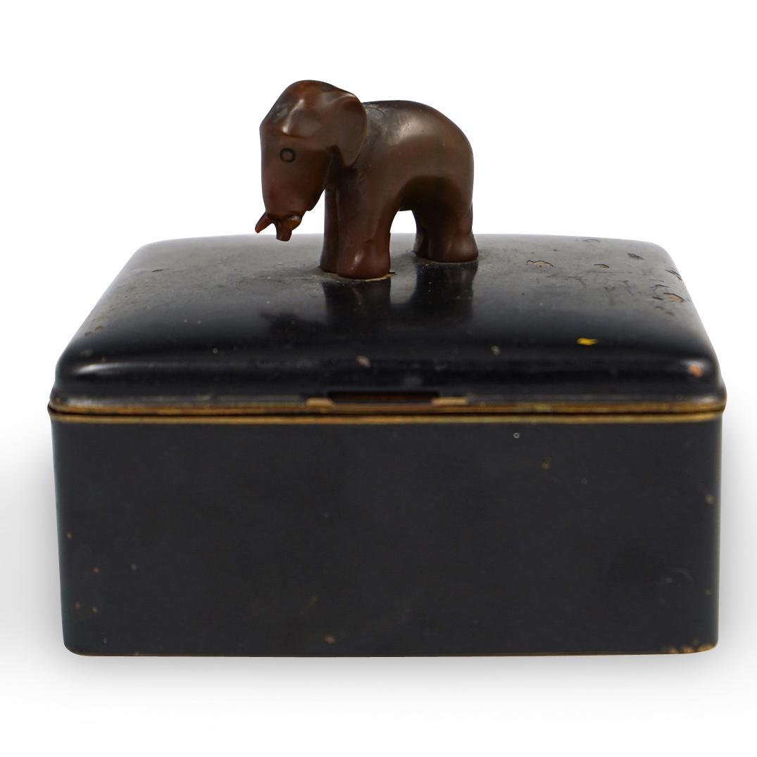 German Brass Elephant Box (1 of 4)