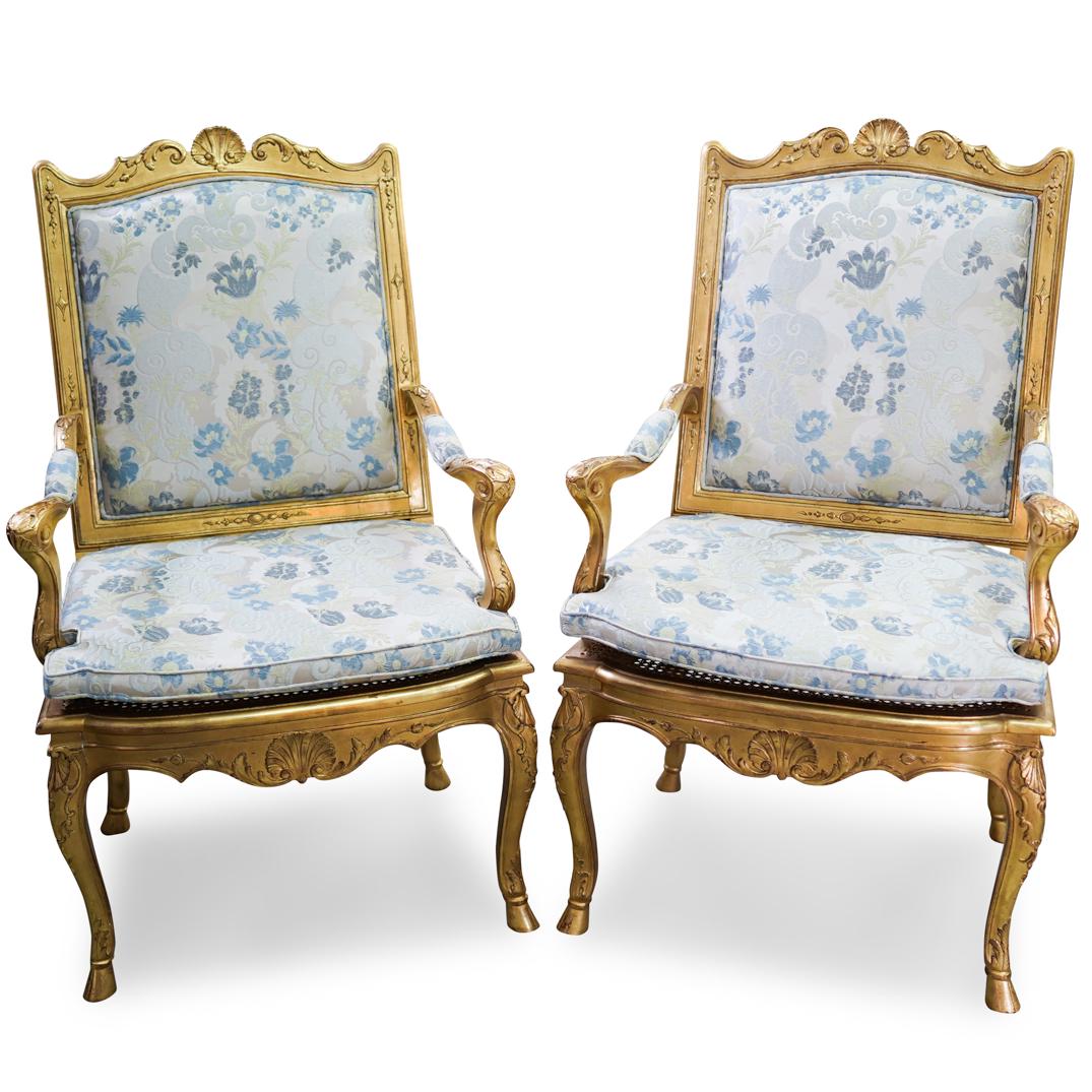 Pair of Rococo Style Armchairs (1 of 6)
