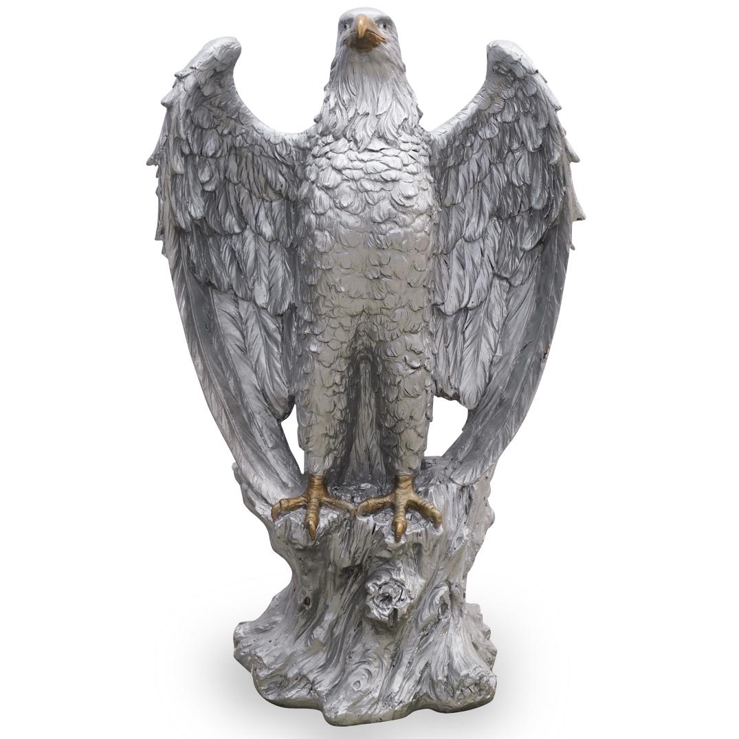 Ceramic Eagle Flagpole Base (1 of 5)
