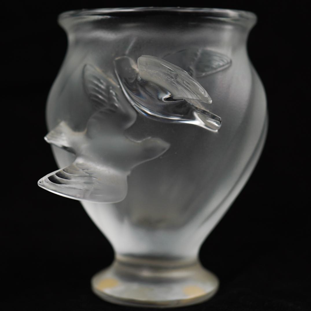 Lalique Crystal "Rosine" Vase (1 of 4)