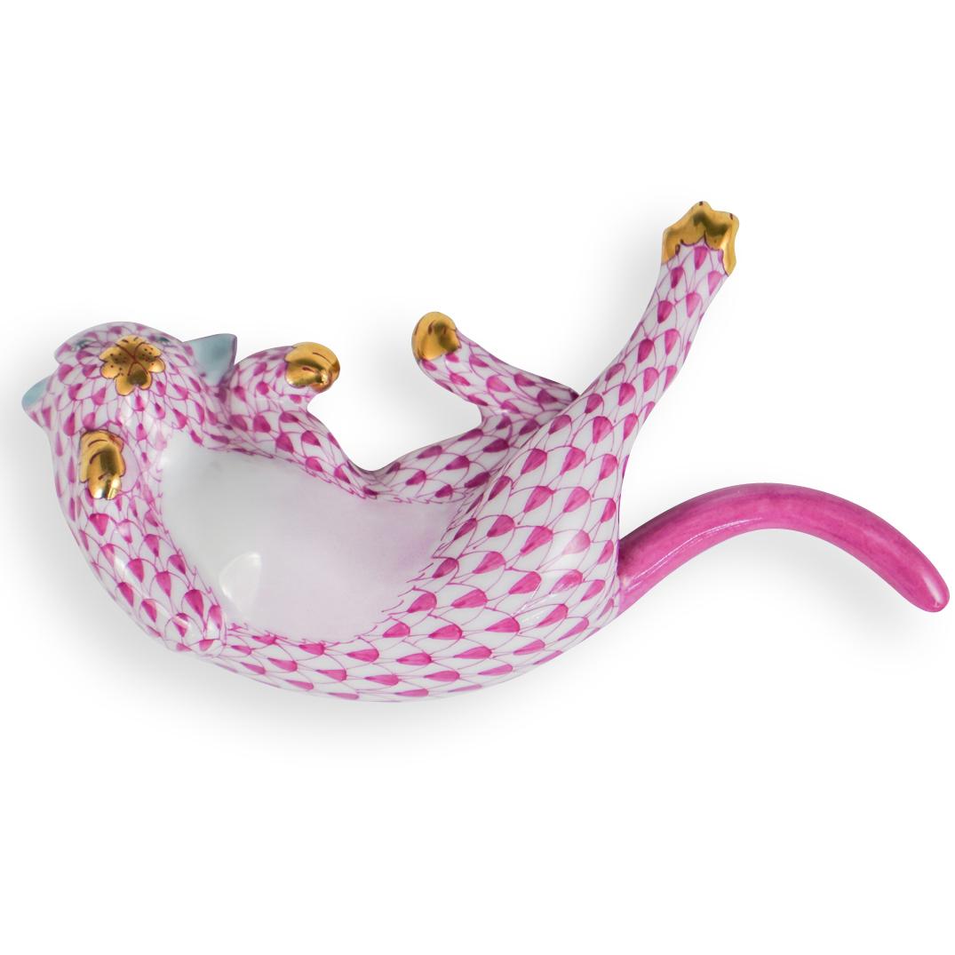 Herend Porcelain Laying Cat (1 of 3)