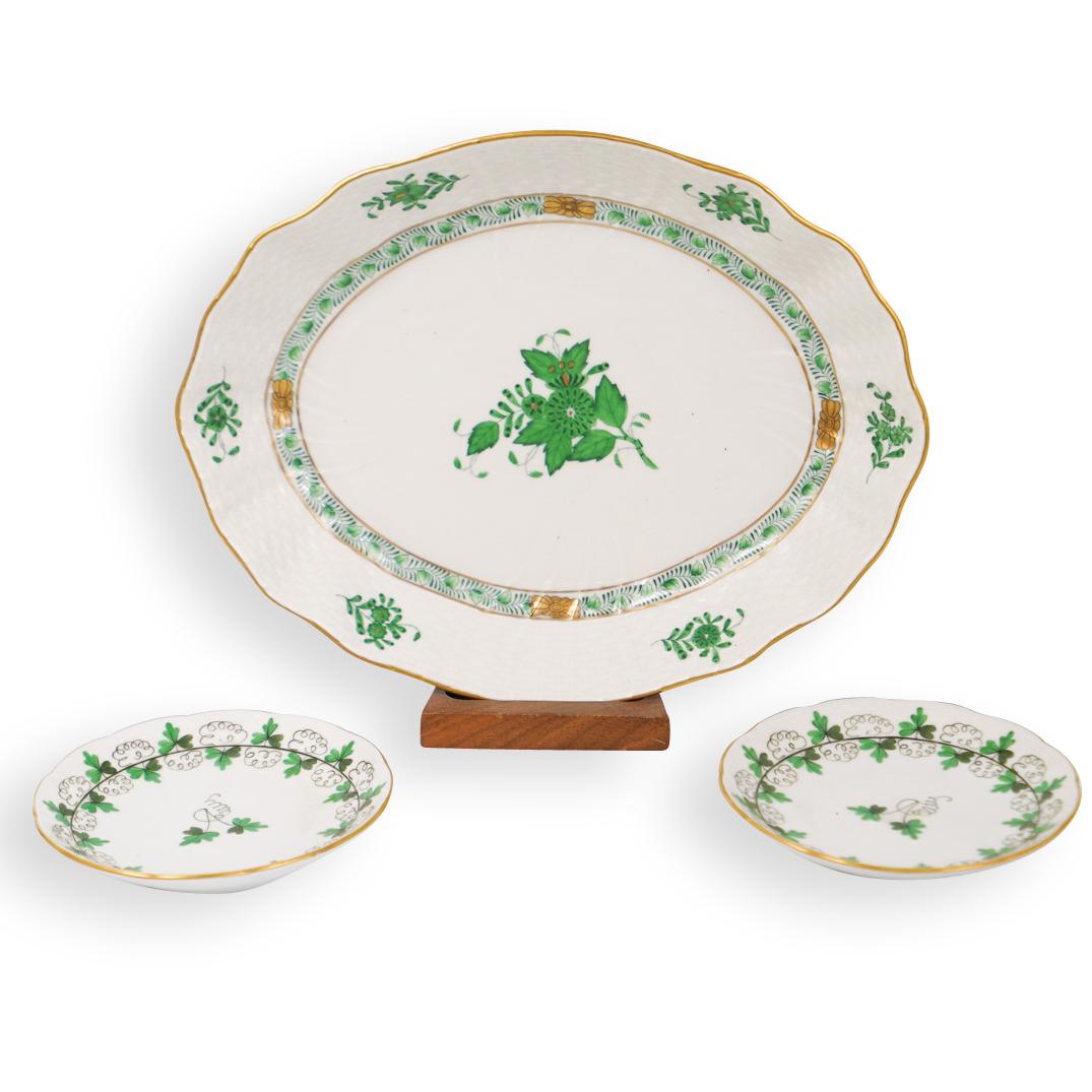 Herend Porcelain "Chinese Bouquet" Bowl and Plates (1 of 4)