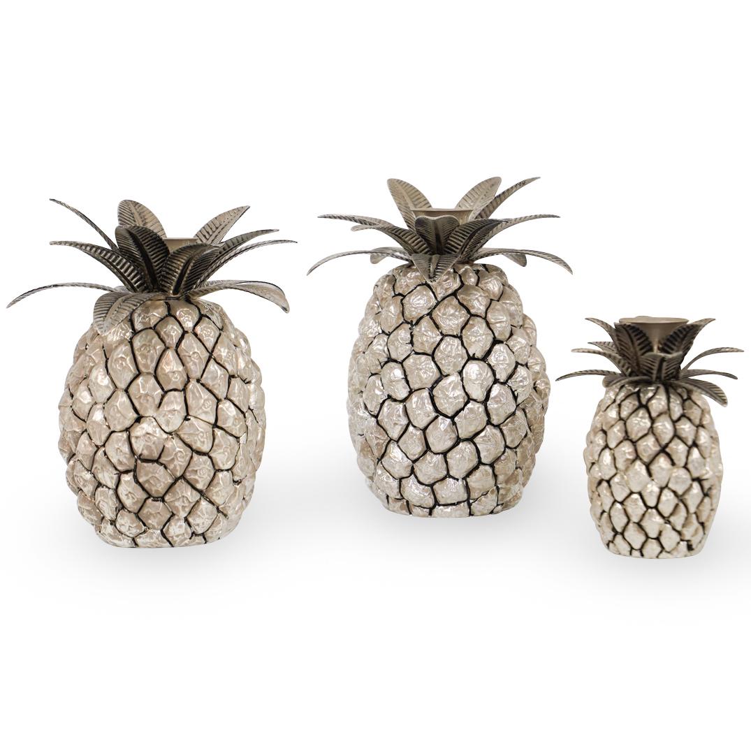 (3 Pc) Godinger Silver Plated Candle Holder (1 of 4)