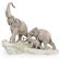 Lladro "Elephant Family" Porcelain