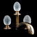 Lalique THG Paris Frosted "Venice" Faucet Set