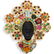 Nardi Style 18k Gold Blackamoor Pin
