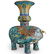 Pair of Large Chinese Cloisonne Elephant Vases - 8