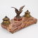 Antique Bronze and Marble Eagle Inkwell - 8