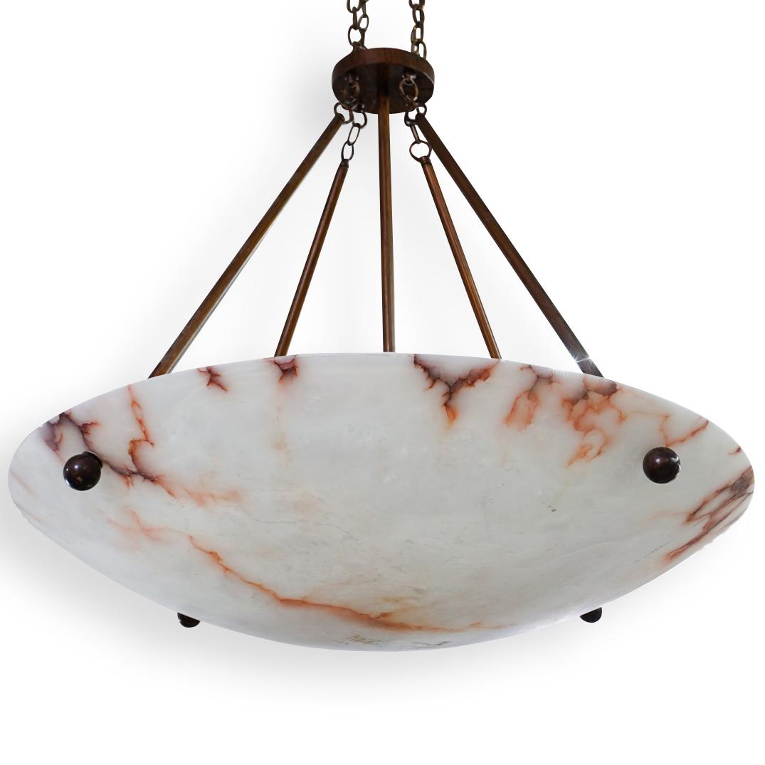 Contemporary Alabaster Chandelier (1 of 4)