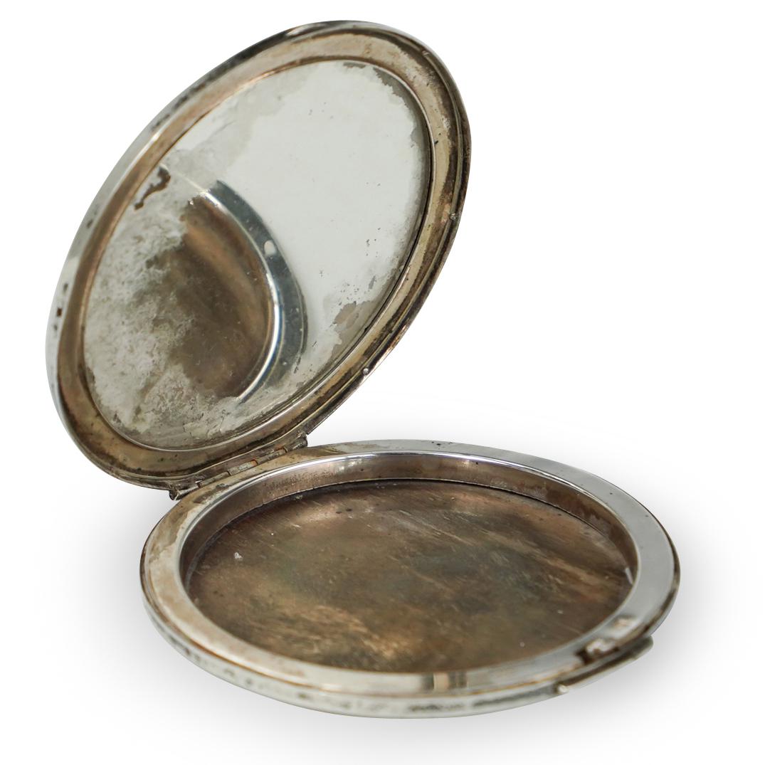Mexican Sterling Silver Compact Case (1 of 3)